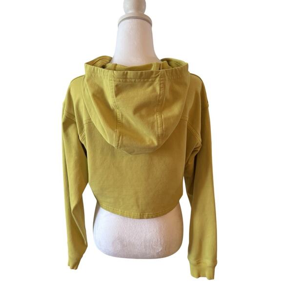 LULULEMON ALL YOURS CROPPED HOODIE, Yellow Size 8 - Picture 6 of 6